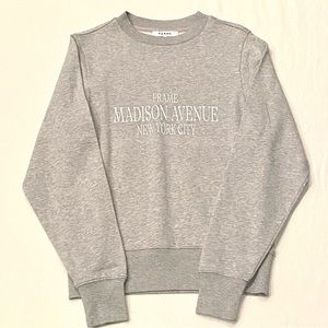 Frame Denim Madison Ave New York City Crewneck Sweatshirt